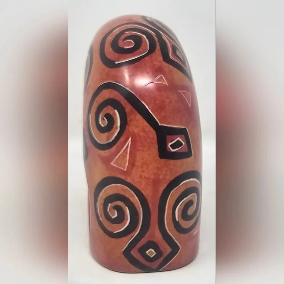 Swahili Imports Handmade Soapstone Nesting Elephant Paperweight from Kenya - Picture 4 of 12